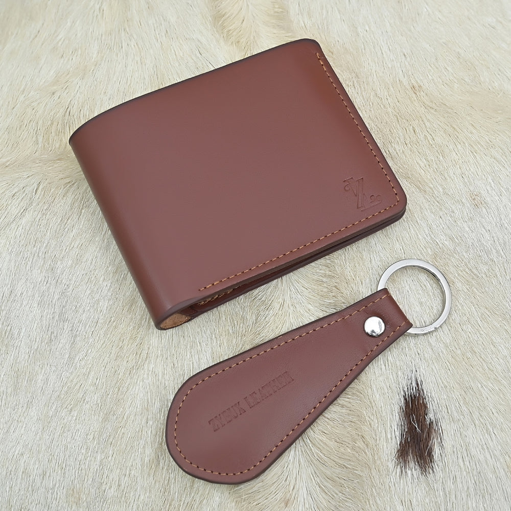 ZYBUX SIGNATURE BIFOLD WALLET - TAN